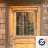 Happy Holidays Elegant Minimal Modern Christmas  Raamsticker (Huis Deur)