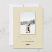 Happy Holidays Elegant Script Calligraphy Photo Feestdagenkaart (Achterkant)