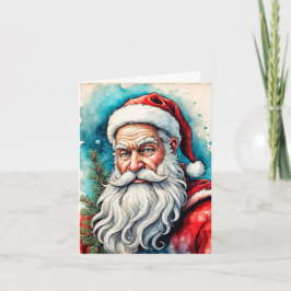 Happy Holidays Everyone From Santa Claus Feestdagen Kaart