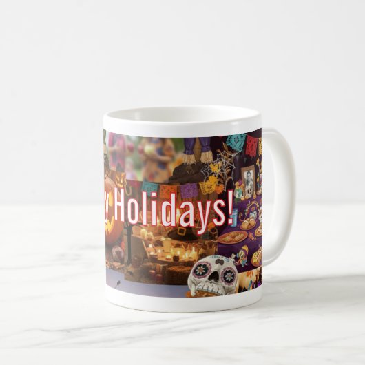Happy Holidays Fall Edition Mug Koffiemok (Voorkant rechts)