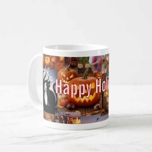 Happy Holidays Fall Edition Mug Koffiemok (Voorkant links)