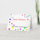 Happy Holidays! Feestdagen Kaart (Achterkant)
