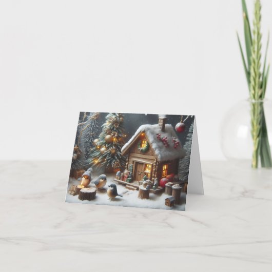 Happy Holidays Feestdagen Kaart (Voorkant)