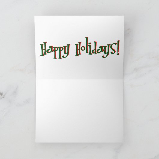 Happy Holidays! Feestdagen Kaart (Binnen)