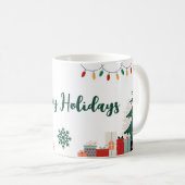 Happy Holidays Festive Mug Koffiemok (Voorkant rechts)