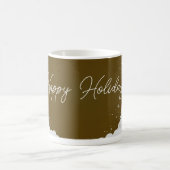 Happy Holidays – Festive Winter Brown Mug Koffiemok (Center)