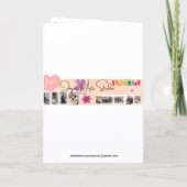 'Happy Holidays' Folded Greeting Card Kaart (Achterkant)