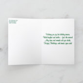 'Happy Holidays' Folded Greeting Card Kaart (Binnen)