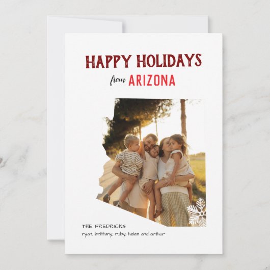 Happy Holidays from Arizona One Photo Feestdagenkaart (Voorkant)
