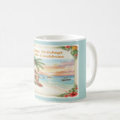 'Happy Holidays from the Caribbean' Mug Koffiemok (Voorkant rechts)