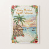'Happy Holidays from the Caribbean' Puzzle Legpuzzel (Verticaal)