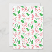 Happy Holidays Hand Drawn Christmas Doodles Photo Feestdagenkaart (Achterkant)