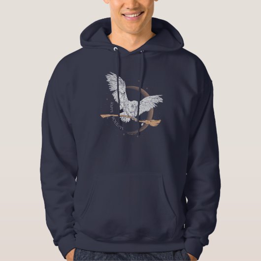 Happy Holidays Hedwig Delivery Hoodie (Voorkant)