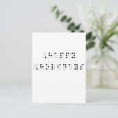 Happy Holidays in Braille Feestdagenkaart (Staand voorkant)