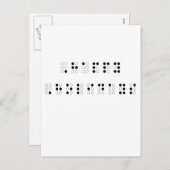 Happy Holidays in Braille Feestdagenkaart (Voorkant / Achterkant)