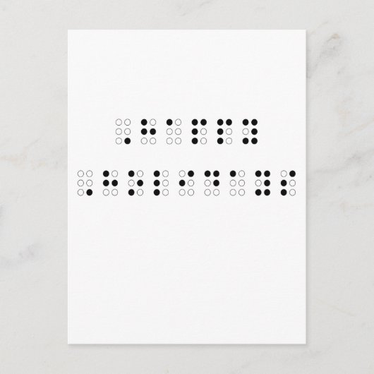 Happy Holidays in Braille Feestdagenkaart (Voorkant)