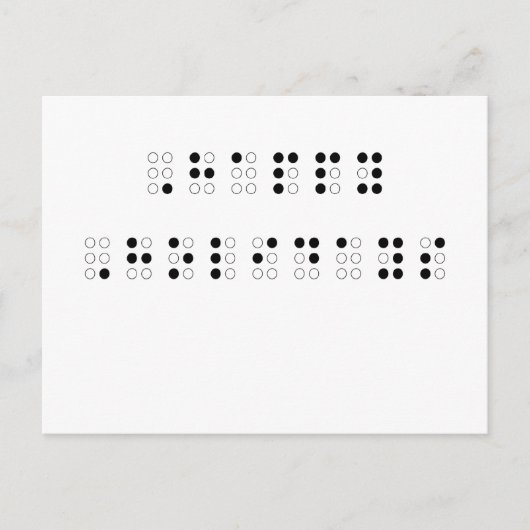 Happy Holidays in Braille Feestdagenkaart (Voorkant)
