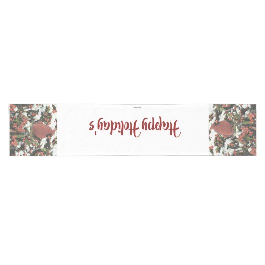 Happy Holiday's kardinaal tafelloper (Horizontaal)