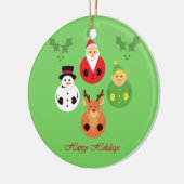 Happy Holidays! Keramisch Ornament (Links)