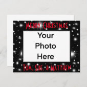 Happy Holiday's kosmische sterren sjabloon (Voorkant / Achterkant)