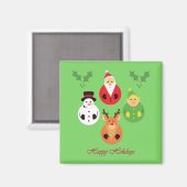 Happy Holidays! Magneet (Voorkant / Achterkant)