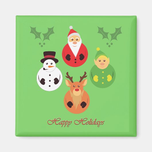 Happy Holidays! Magneet (Voorkant)