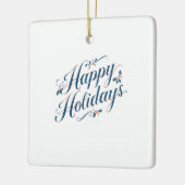 Happy Holidays Merry Christmas Family New Year Keramisch Ornament (Links)