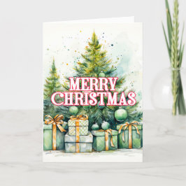 Happy Holidays & Merry Christmas Feestdagen Kaart