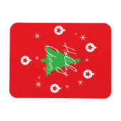 Happy Holidays Merry Christmas New Year Magneet (Horizontaal)