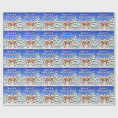 Happy Holiday's Mice Wrapping Paper Cadeaupapier (Vlak)