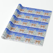 Happy Holiday's Mice Wrapping Paper Cadeaupapier (Uitgerold)