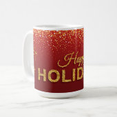Happy Holidays Mug Koffiemok (Voorkant links)