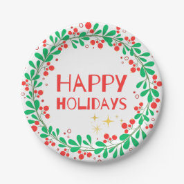 Happy Holidays Papieren Bordje