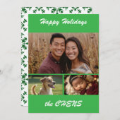 Happy holidays personalized photo card feestdagenkaart (Voorkant / Achterkant)