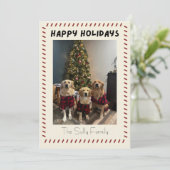 Happy Holidays Photo Card Feestdagenkaart (Staand voorkant)