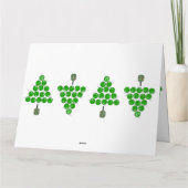 Happy Holidays Pickleball Family Photo Personalize Kaart (Achterkant)