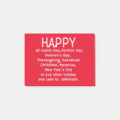 Happy Holidays Post-it® Notes (Voorkant)