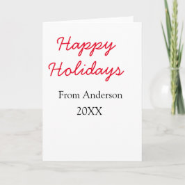 Happy holidays red black love family name yearChri Kaart