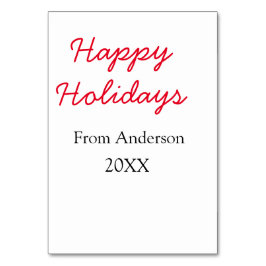 Happy holidays red black love family name yearChri Kaart