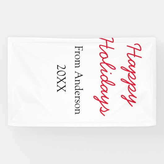 Happy holidays red black love family name yearChri Spandoek (Horizontaal)