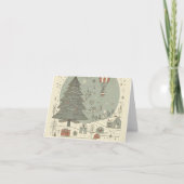 Happy Holidays retro vintage Feestdagen Kaart (Voorkant)