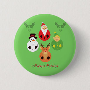 Happy Holidays! Ronde Button 5,7 Cm