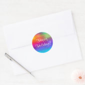 Happy Holidays! Ronde Sticker (Envelop)