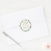 Happy Holidays! Ronde Sticker (Envelop)