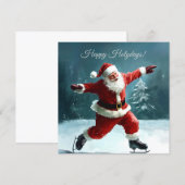 Happy Holidays Santa Claus card. (Voorkant / Achterkant)