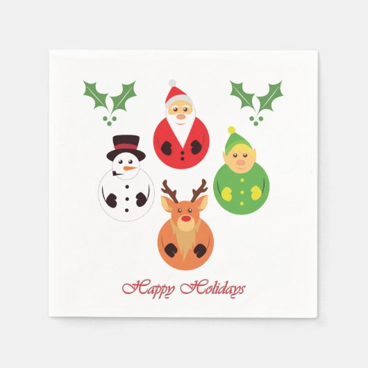 Happy Holidays! Servet (Voorkant)