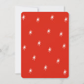 Happy Holidays Simple Red Ribbon Photo Rounded Feestdagenkaart (Achterkant)