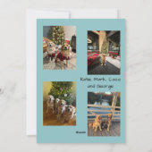 Happy Holidays Snowflake Photo Card Feestdagenkaart (Achterkant)