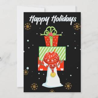 Happy Holidays Snowman Gifts Winter Greeting Card Feestdagenkaart