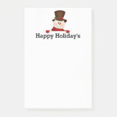Happy Holiday's Snowman Post-it® Notes (Voorkant)